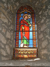 stained glass window in local church