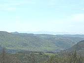 view of the Corbieres hills